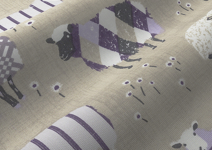 Baa Baa, Lavender - Roman Blind - Image 4